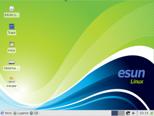 Desktop von Esun Linux